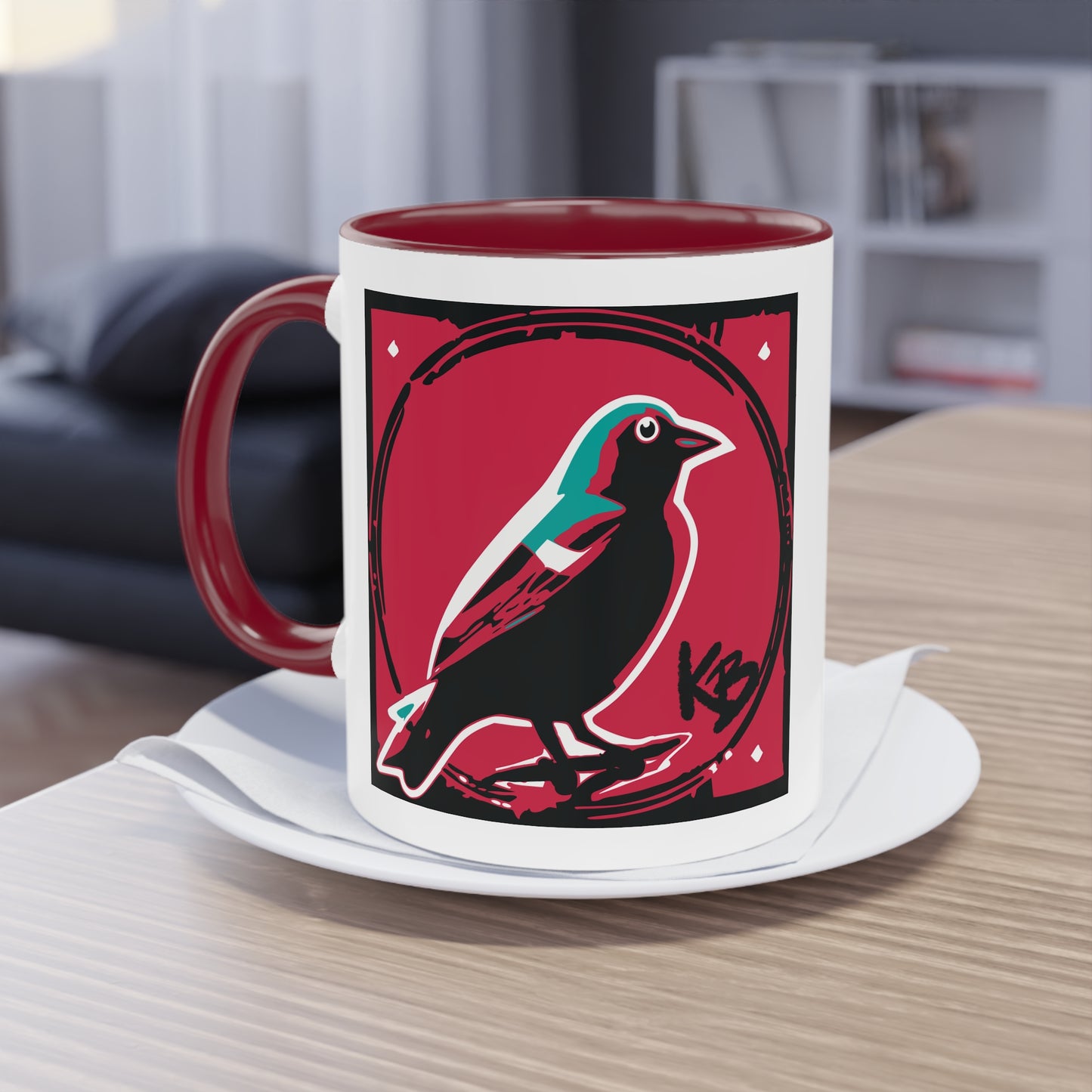 "The Bird" Two-Tone Coffee Mug