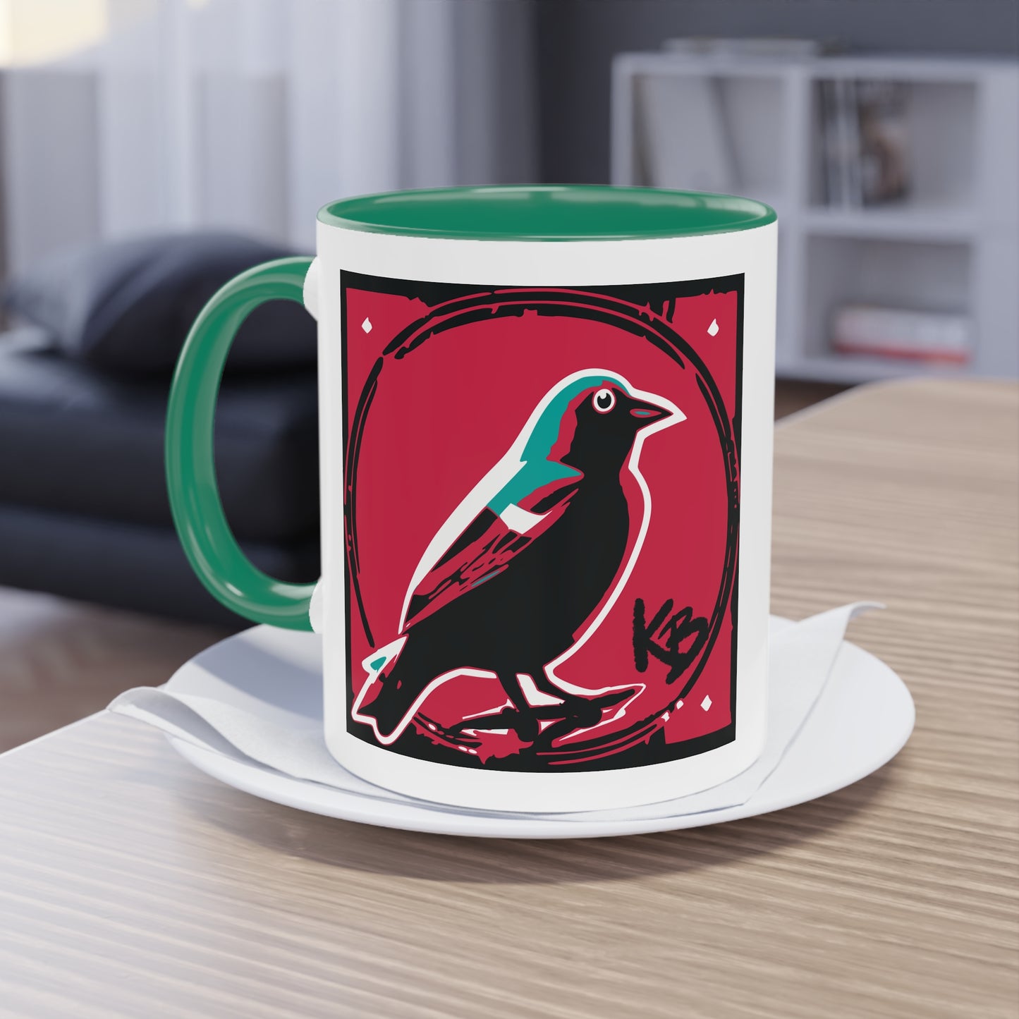 "The Bird" Two-Tone Coffee Mug