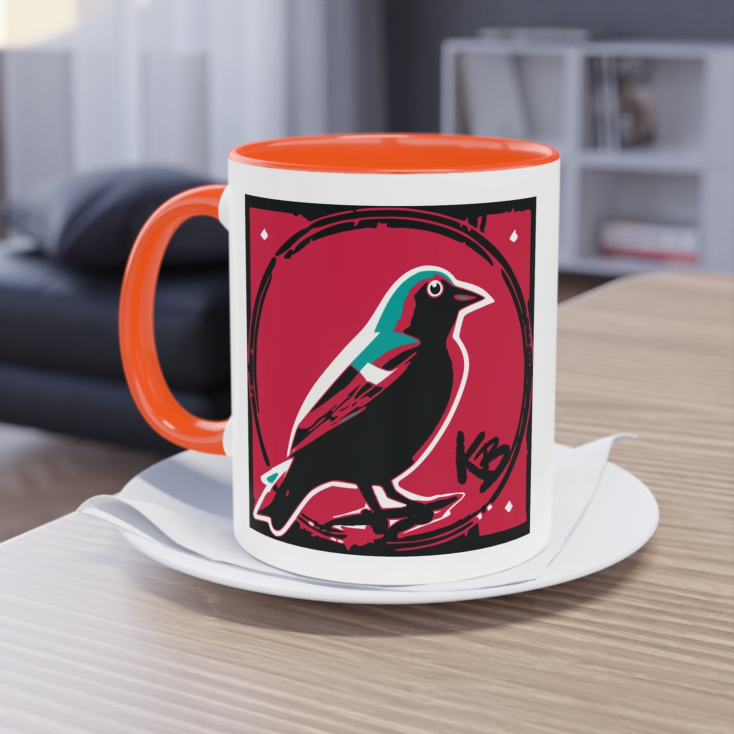 "The Bird" Two-Tone Coffee Mug