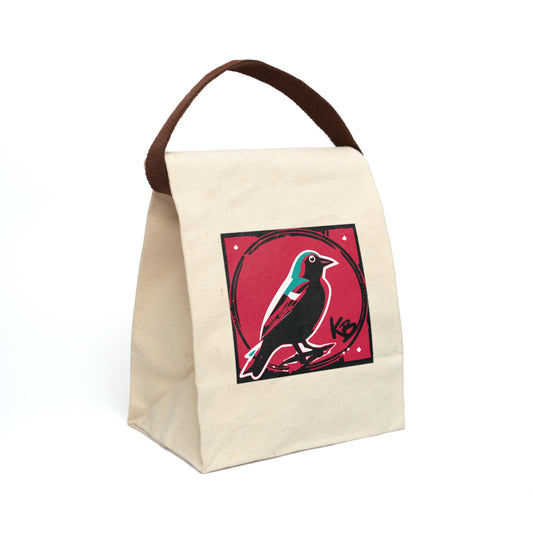 "The Bird" Canvas Lunch Bag With Strap