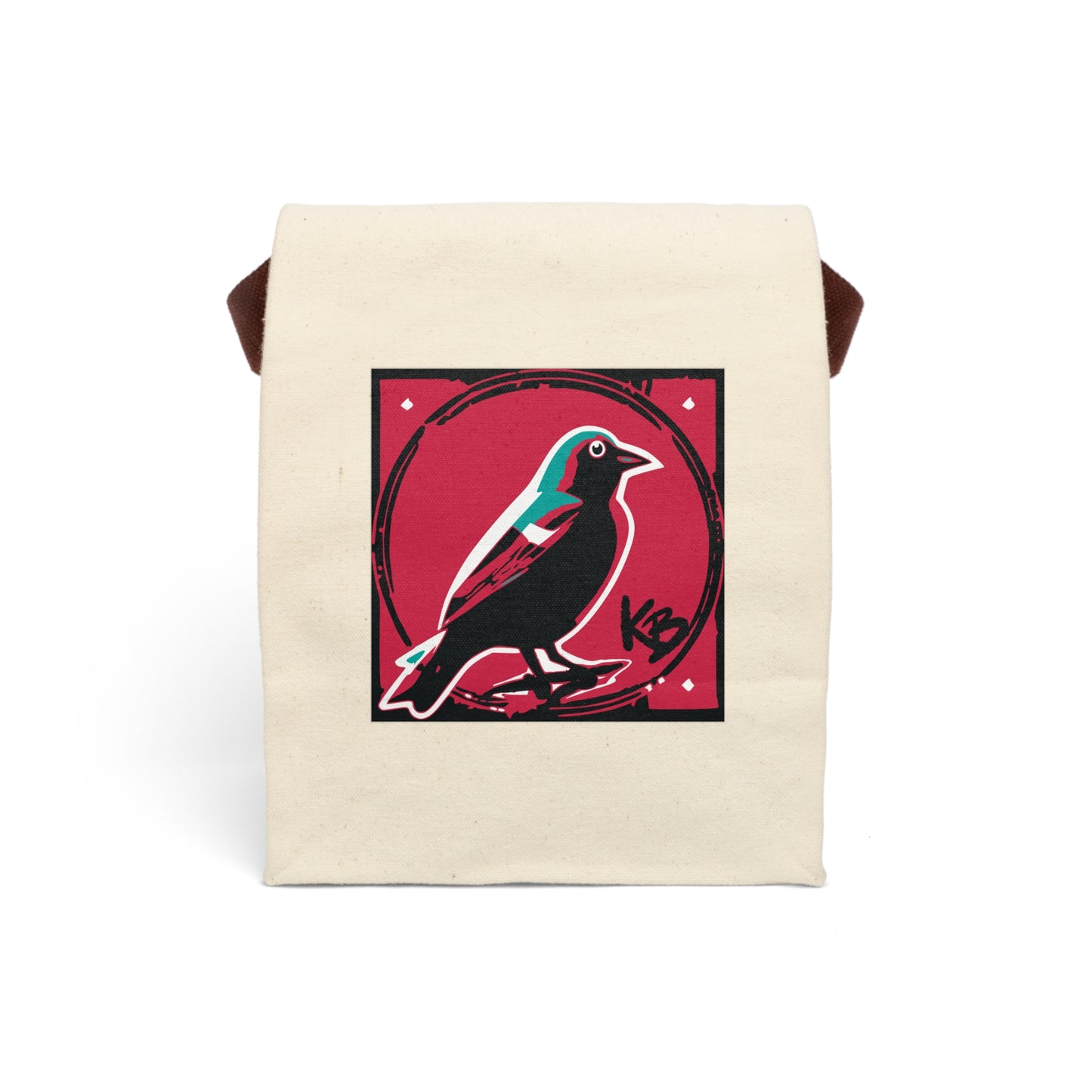 "The Bird" Canvas Lunch Bag With Strap