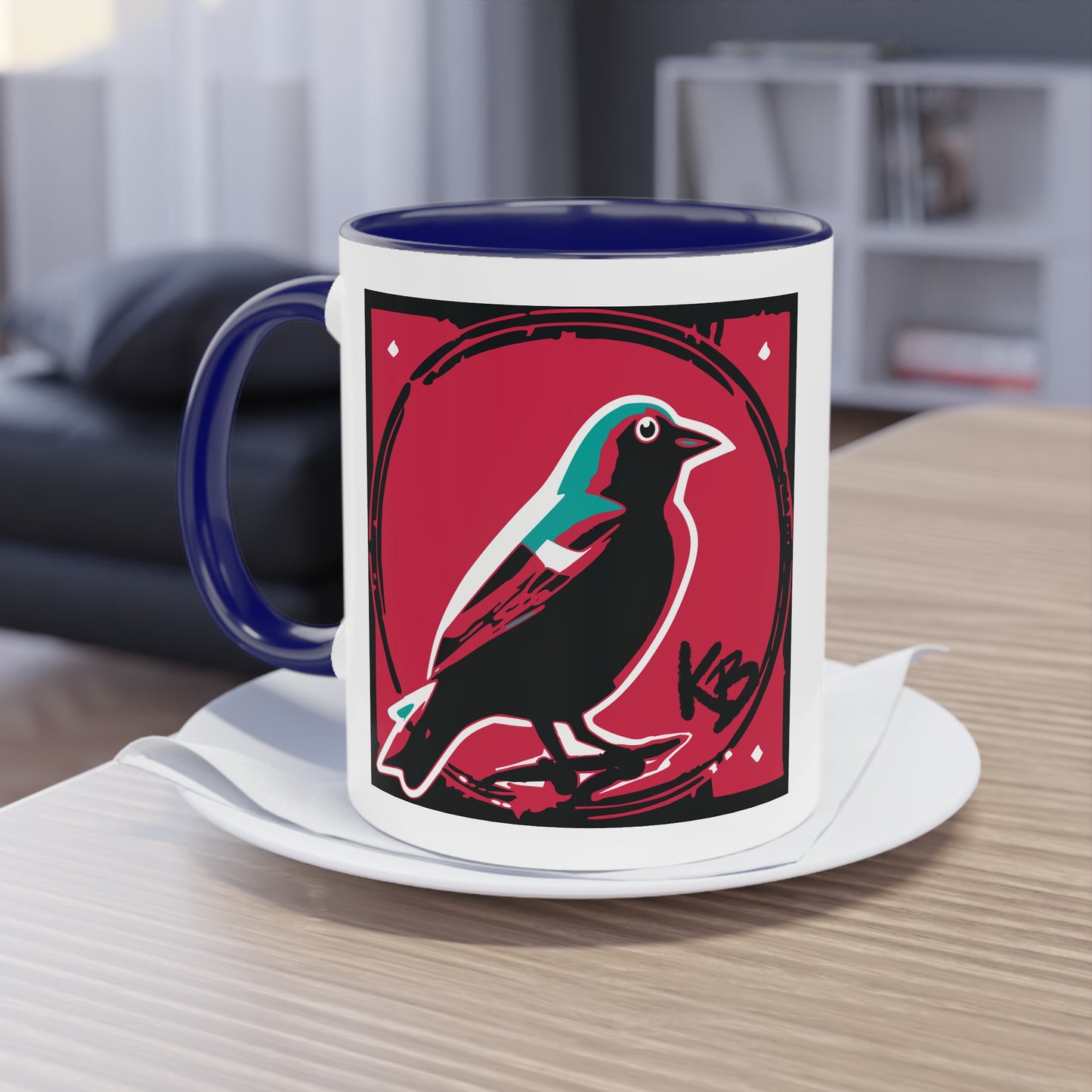 "The Bird" Two-Tone Coffee Mug