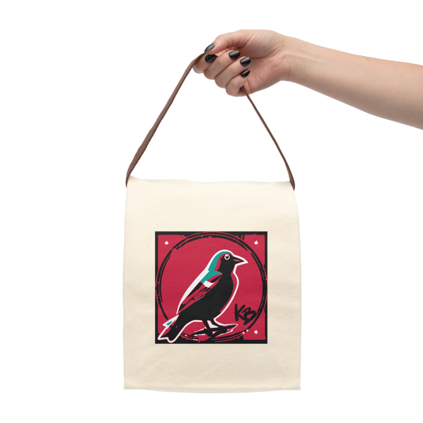 "The Bird" Canvas Lunch Bag With Strap