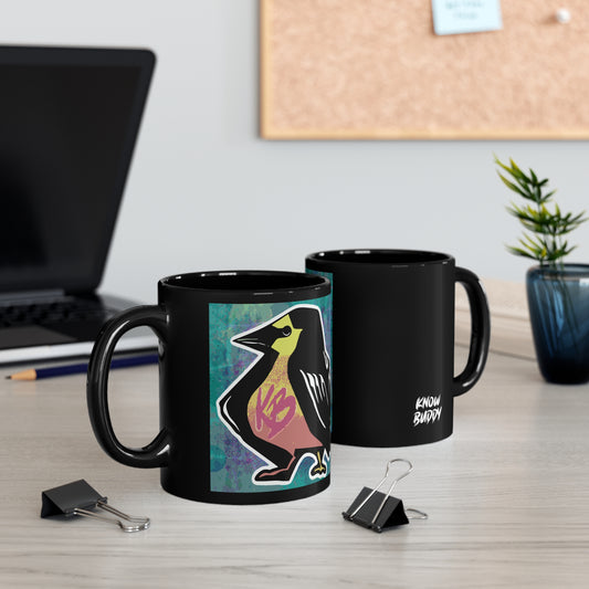 Street Bird Black Mug