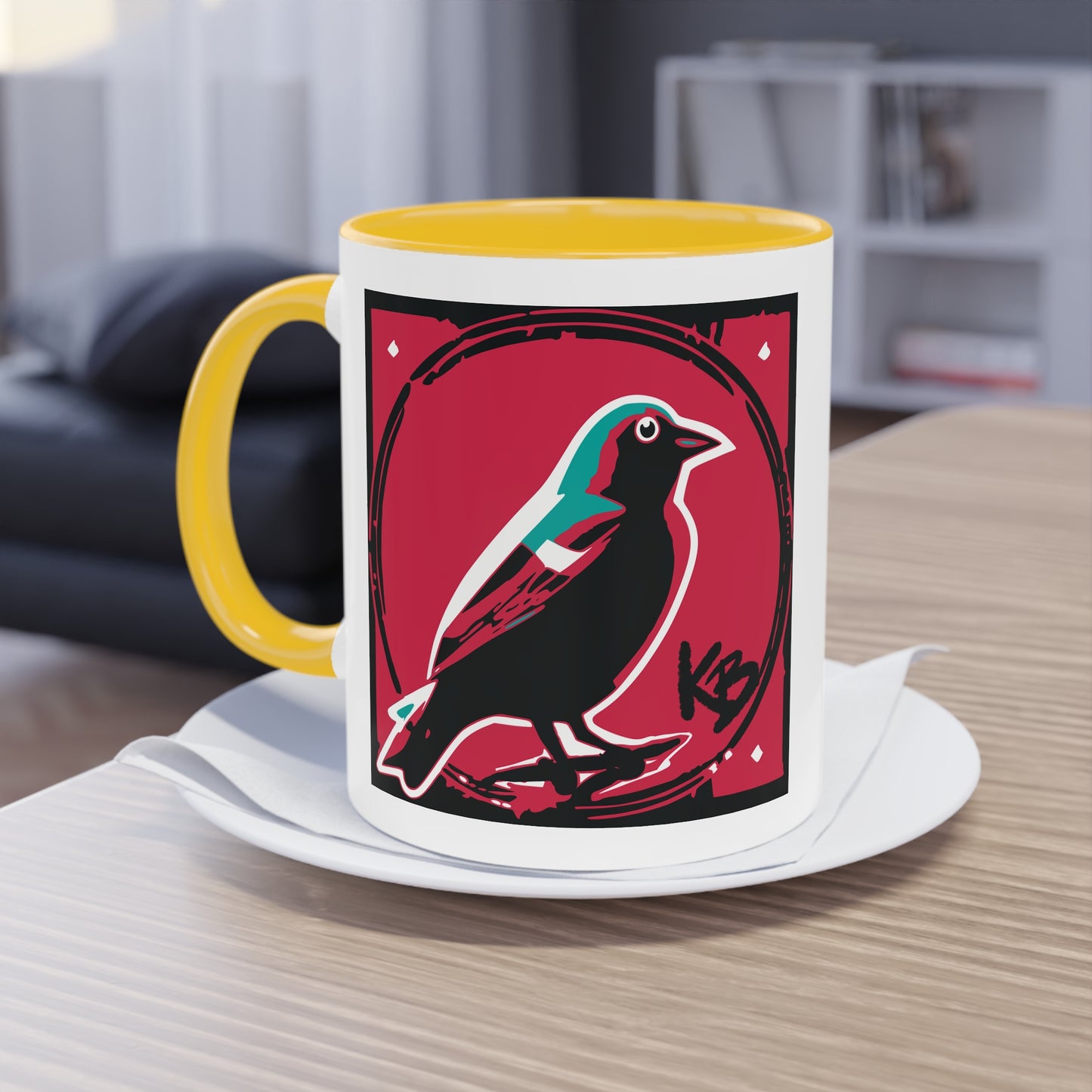 "The Bird" Two-Tone Coffee Mug